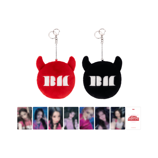 HELLOMONSTERS] BABYMONSTER HORN PLUSH POUCH KEYRING