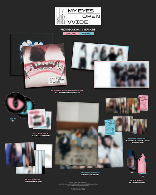 MEOVV - 1st EP Album 'My Eyes Open Vvide' (Photobook Ver.)