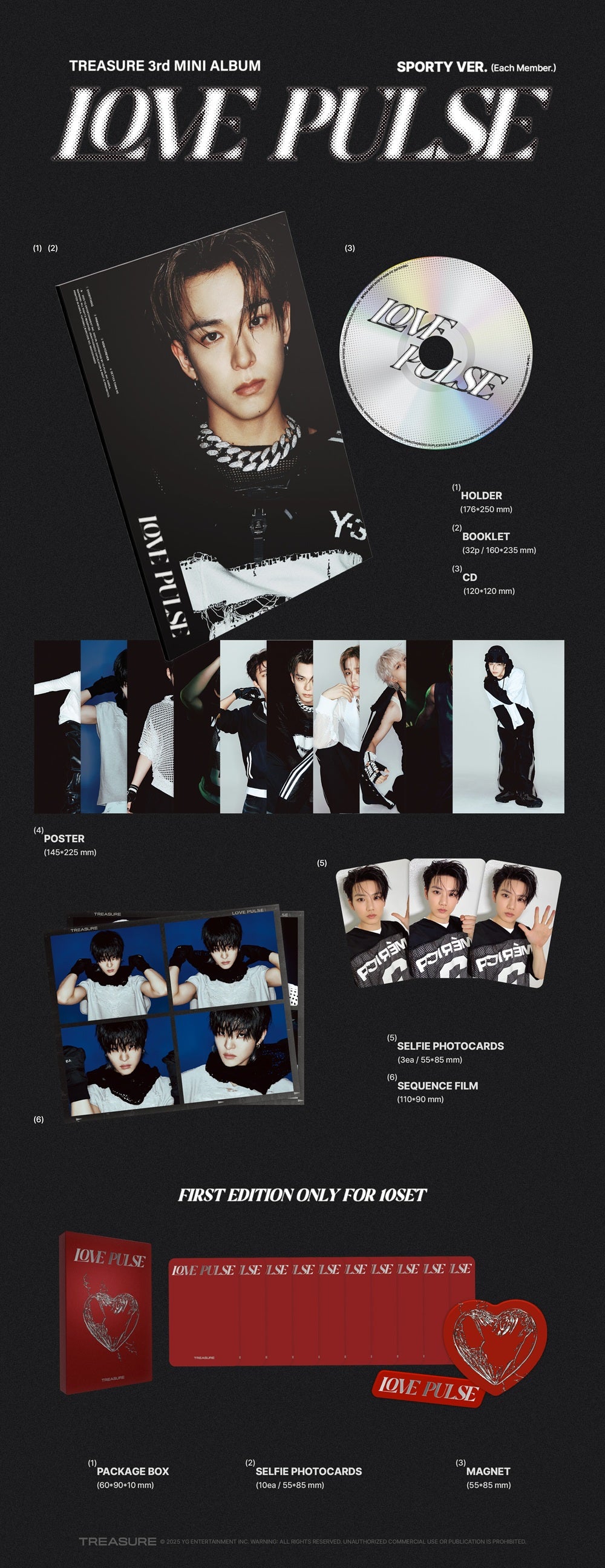 TREASURE - 3rd Mini Album 'Love Pulse' (Sporty Ver.)