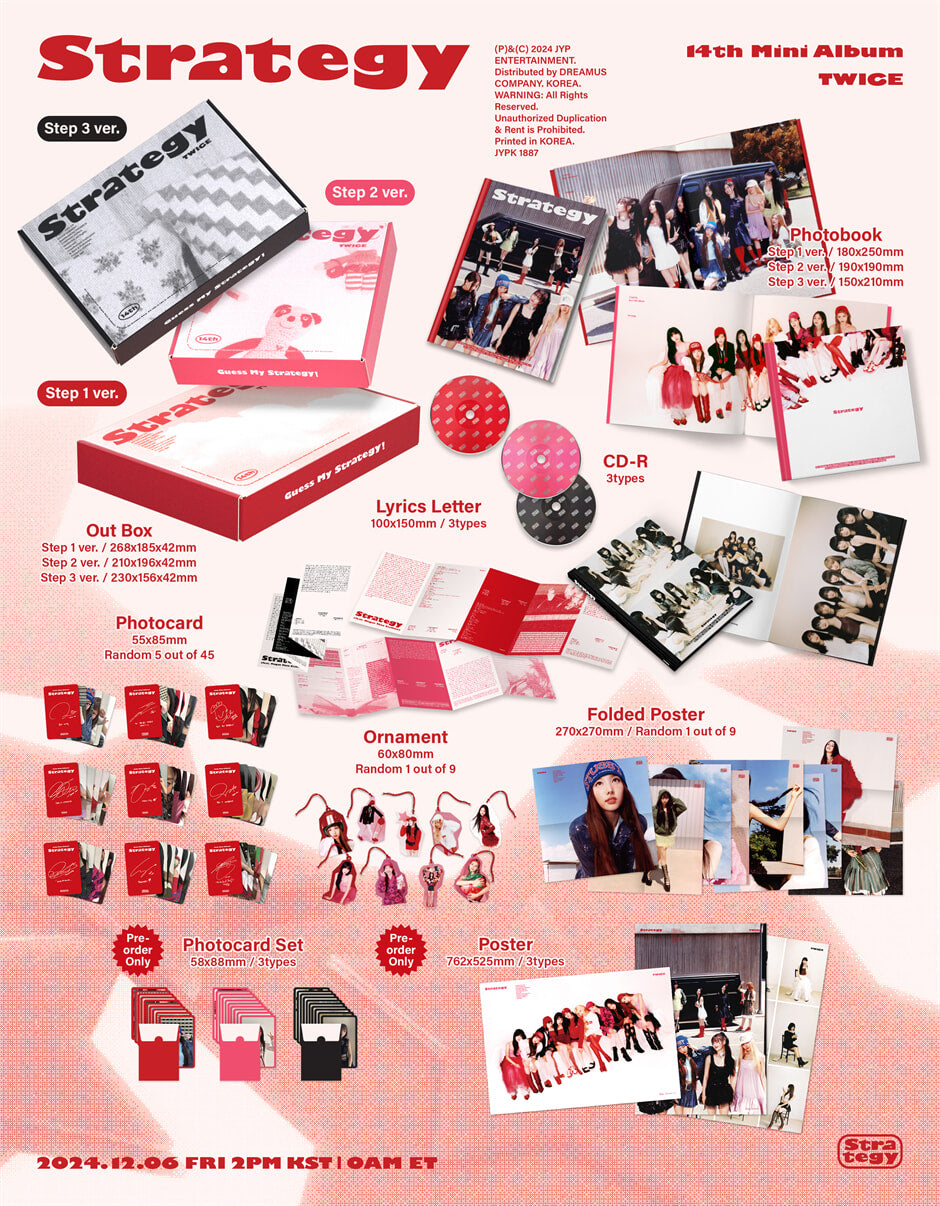 TWICE - 14th Mini Album : STRATEGY
