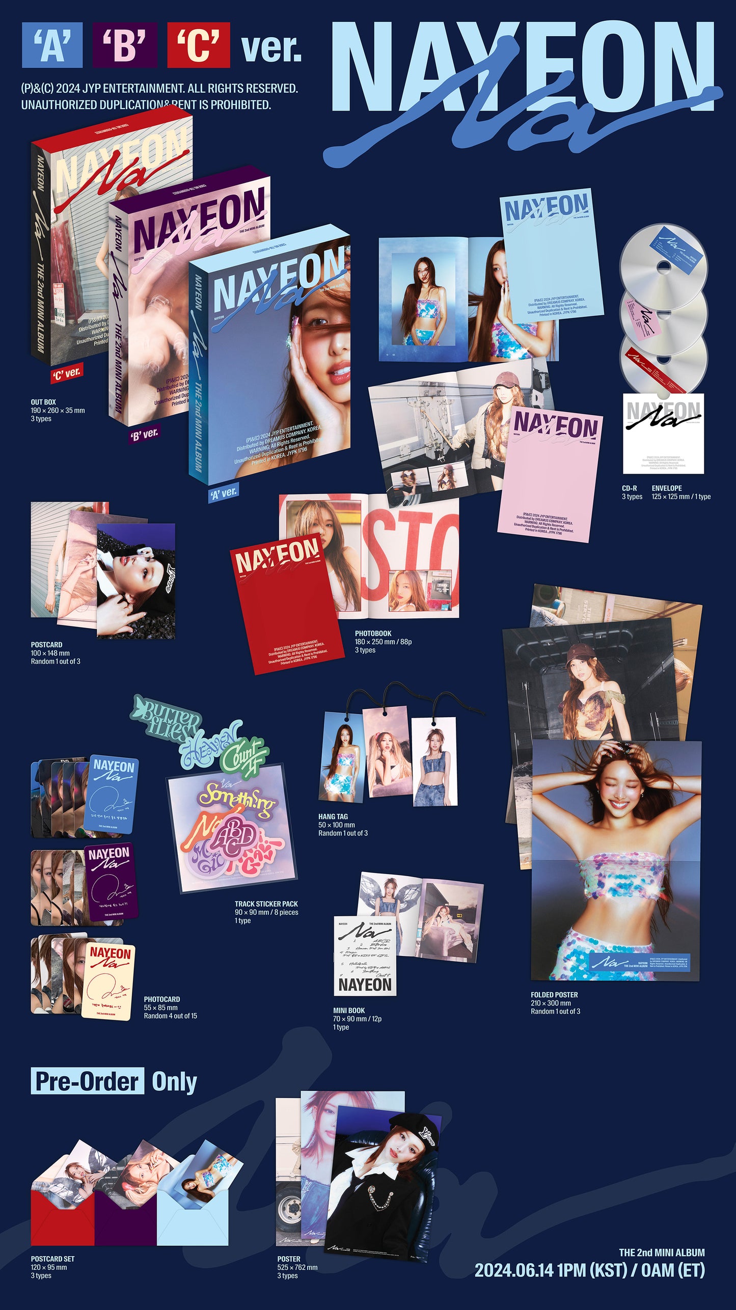 NAYEON (TWICE) - NA album contents and details