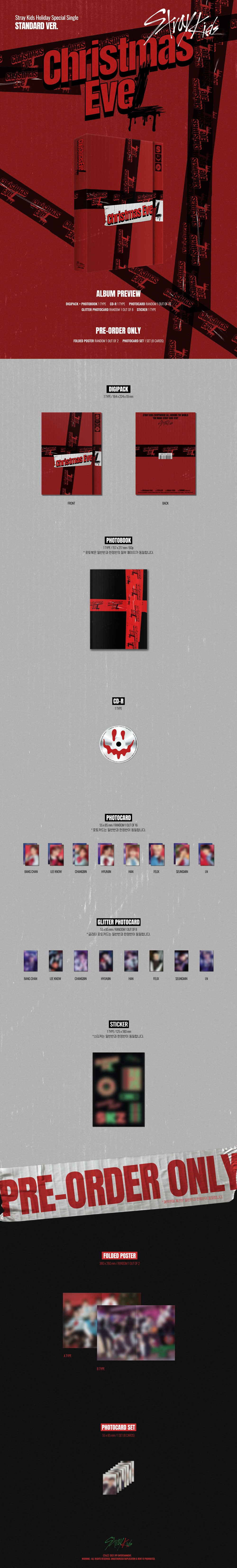 STRAY KIDS - Holiday Special Single Christmas EveL album contents and details
