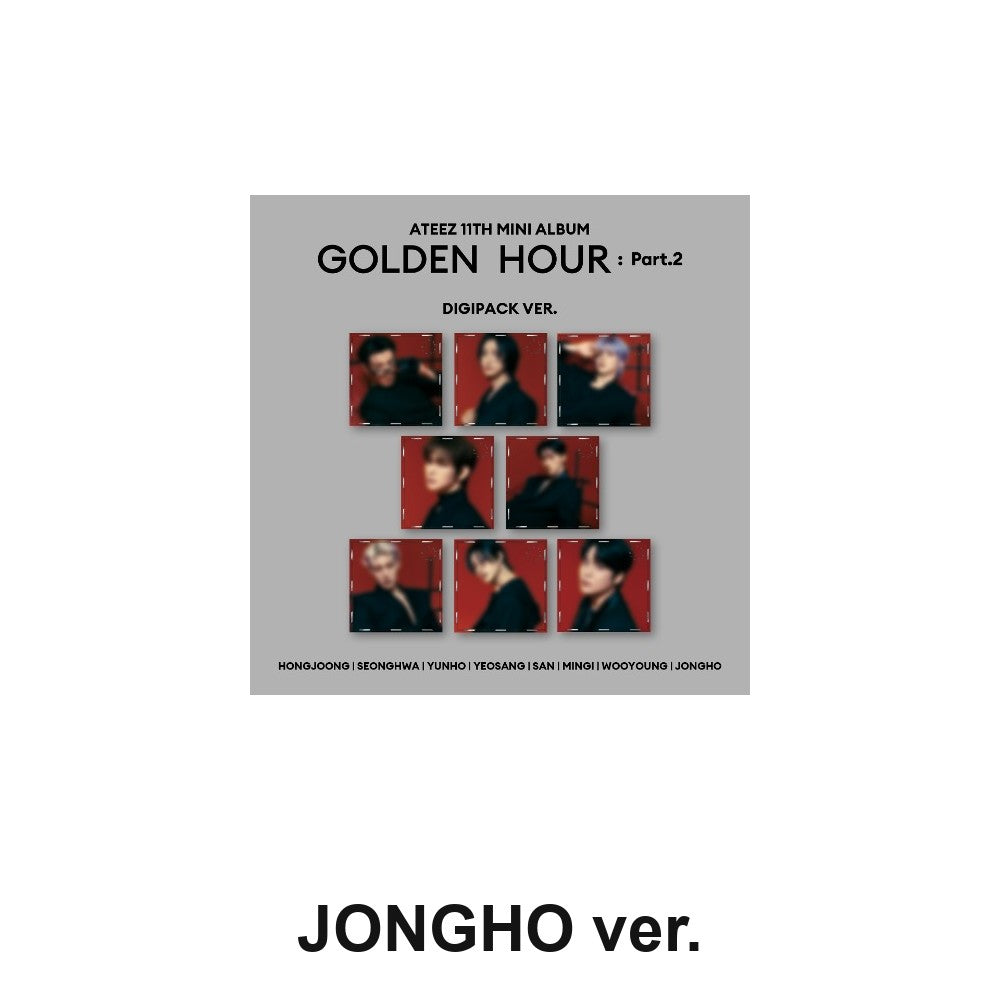 ATEEZ - 11TH MINI ALBUM [GOLDEN HOUR : PART.2] (DIGIPACK ver.) album — DIGIPACK JONGHO