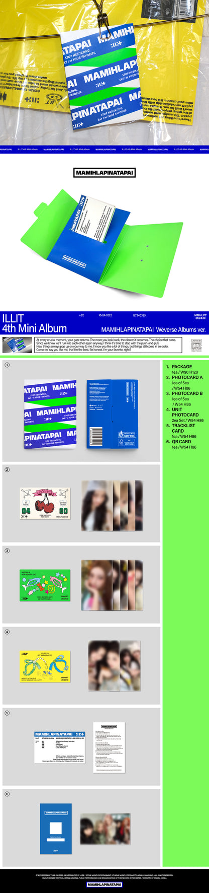 [READY STOCK] (ILLIT) MAMIHLAPINATAPAI (Weverse Albums ver.) 2