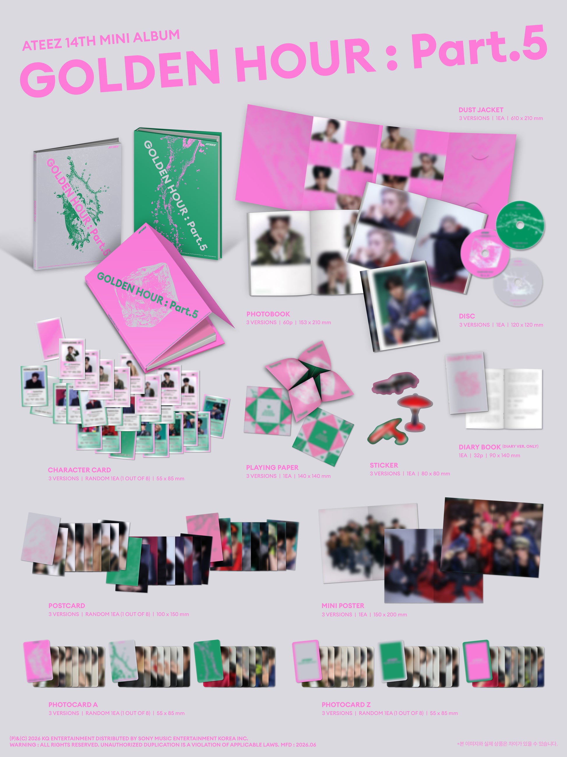 [READY STOCK] ATEEZ GOLDEN HOUR : Part.5 2