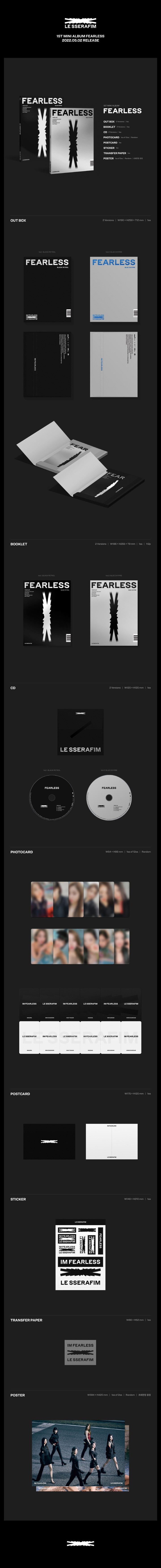 [READY STOCK] LE SSERAFIM - 1ST MINI ALBUM [FEARLESS] 2