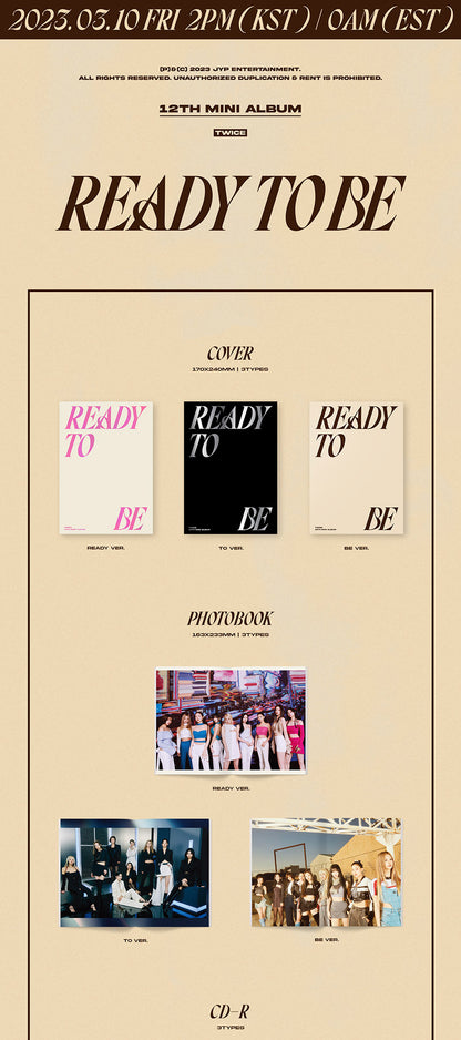 [READY STOCK] TWICE - 12TH MINI ALBUM READY TO BE 2