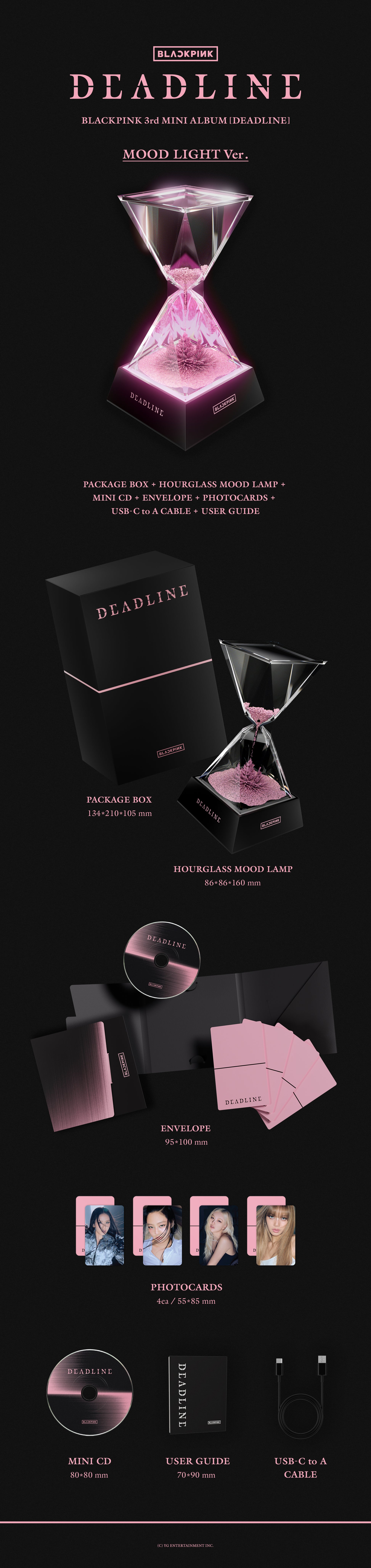 [READY STOCK] BLACKPINK 3rd MINI ALBUM [DEADLINE] MOOD LIGHT Ver. 2