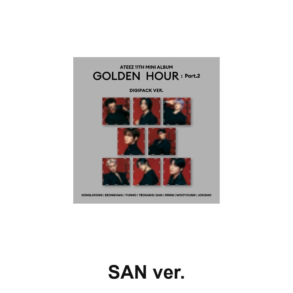 ATEEZ - 11TH MINI ALBUM [GOLDEN HOUR : PART.2] (DIGIPACK ver.) album — DIGIPACK SAN