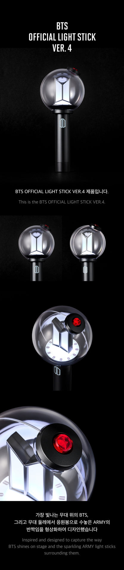 [READY STOCK] BTS - OFFICIAL LIGHT STICK V4 ARMY BOMB 2