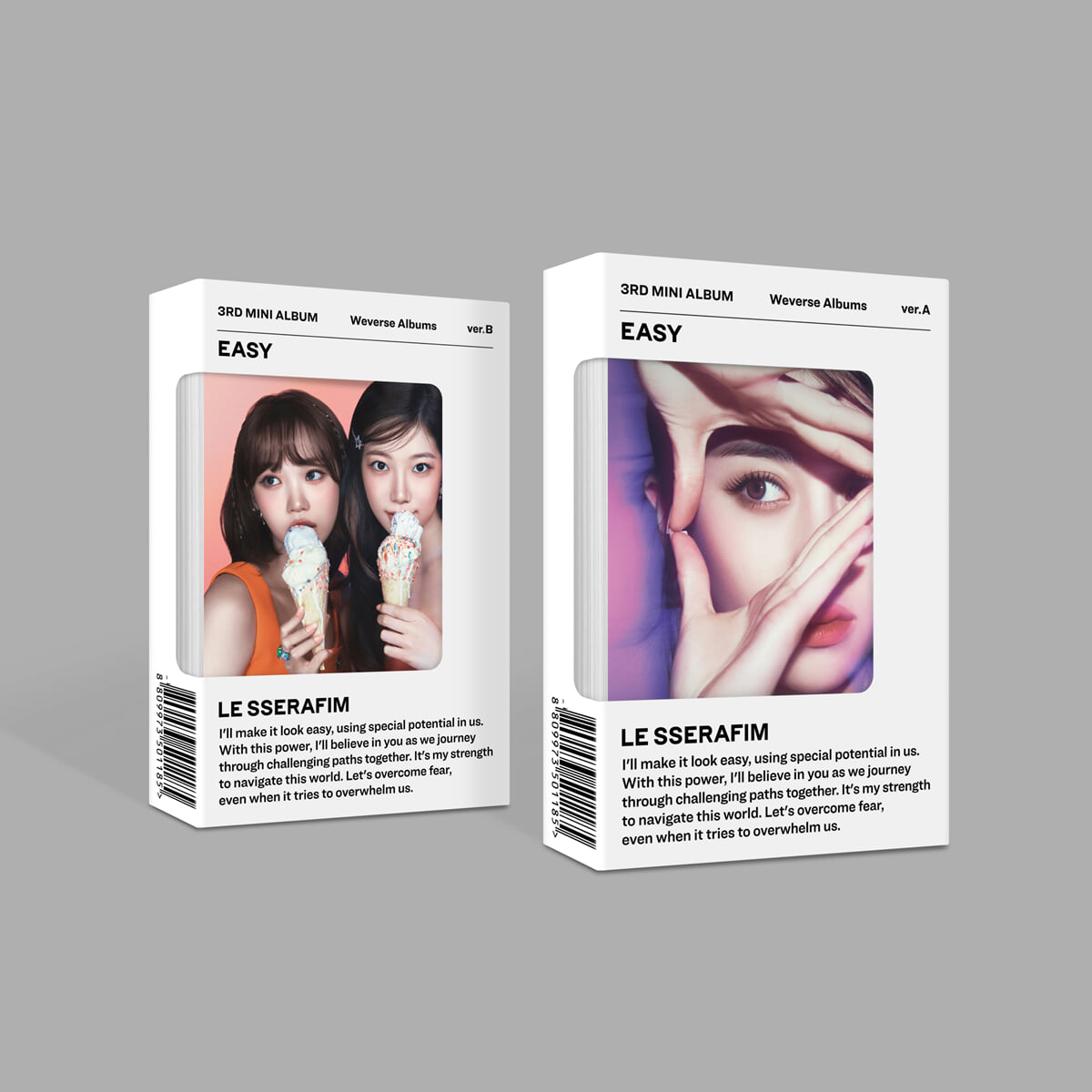 [READY STOCK] (LE SSERAFIM) 3rd Mini Album 'EASY' (Weverse Albums ver.) 1