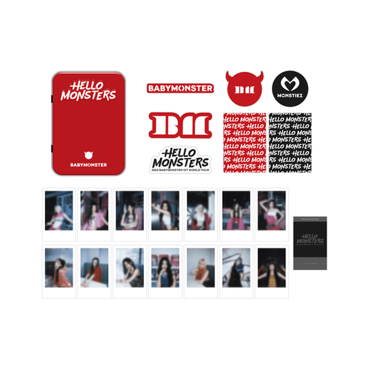 [HELLOMONSTERS] BABYMONSTER TIN CASE + INSTANT PHOTO + STICKER SET