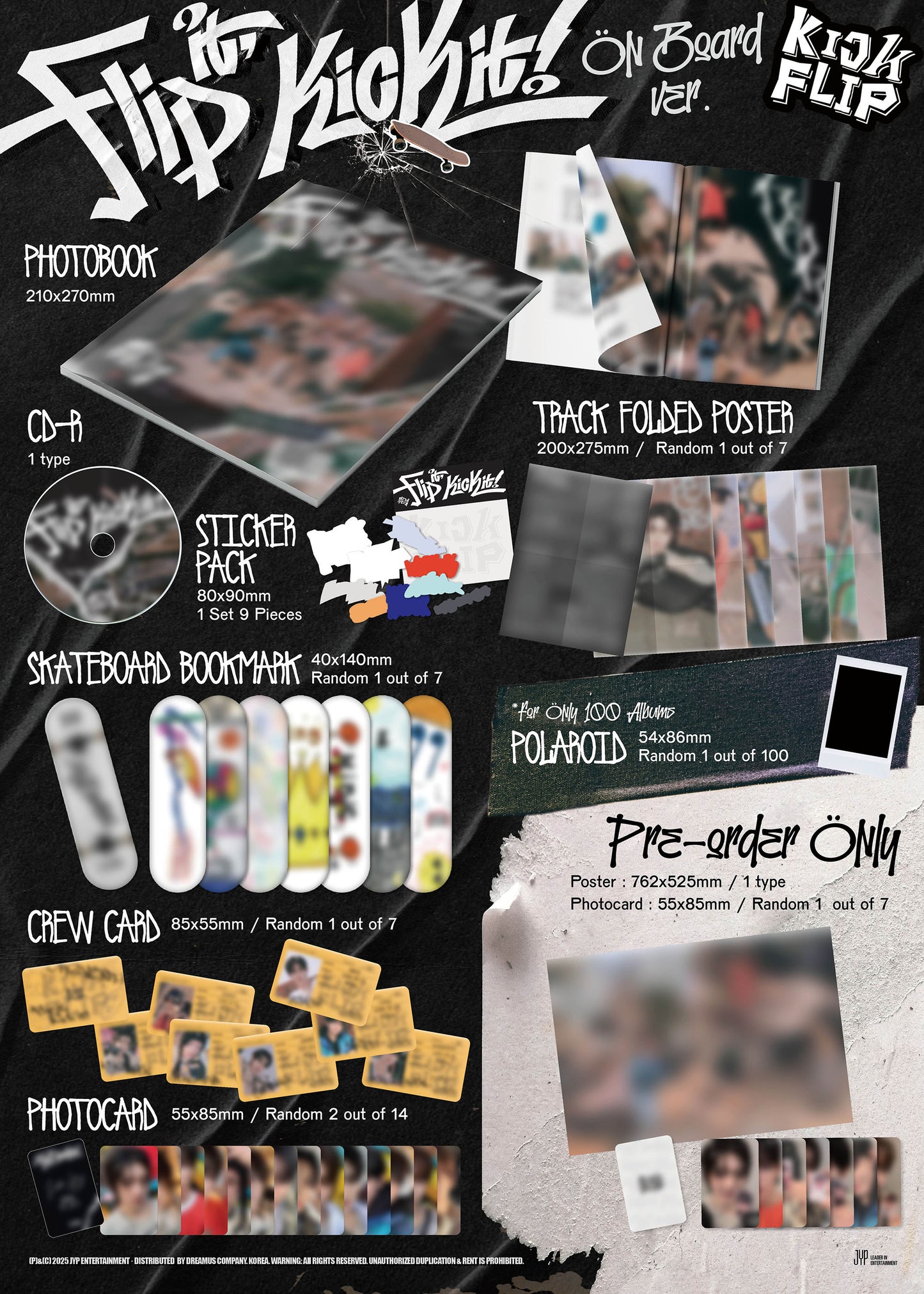 KICKFLIP - 1st Mini Album : Flip it, Kick it! [On Board ver.]