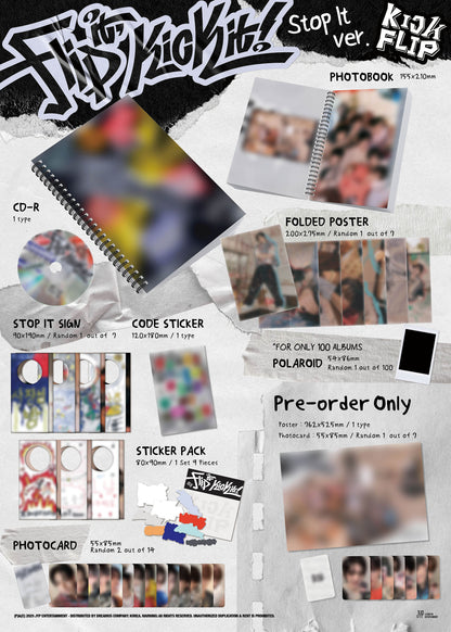 KICKFLIP - 1st Mini Album : Flip it, Kick it! [Stop it ver.]