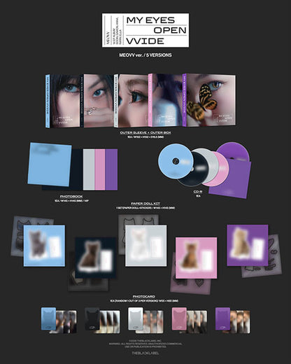 MEOVV - 1st EP Album 'My Eyes Open Vvide' (Meovv Ver.)