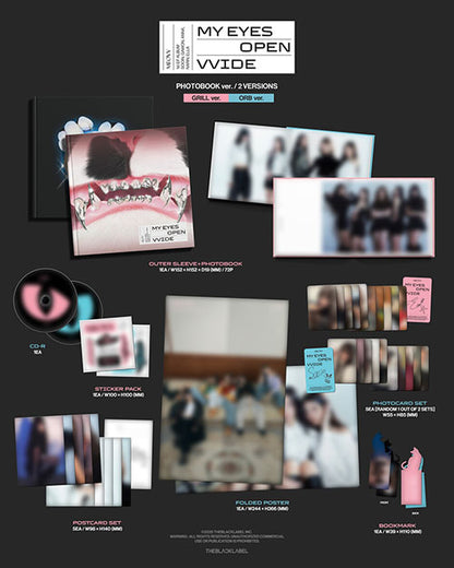 MEOVV - 1st EP Album 'My Eyes Open Vvide' (Photobook Ver.)