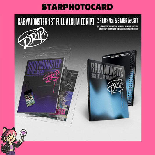 Product image of BABYMONSTER album “DRIP” (ZIP LOCK & BINDER Ver.) 