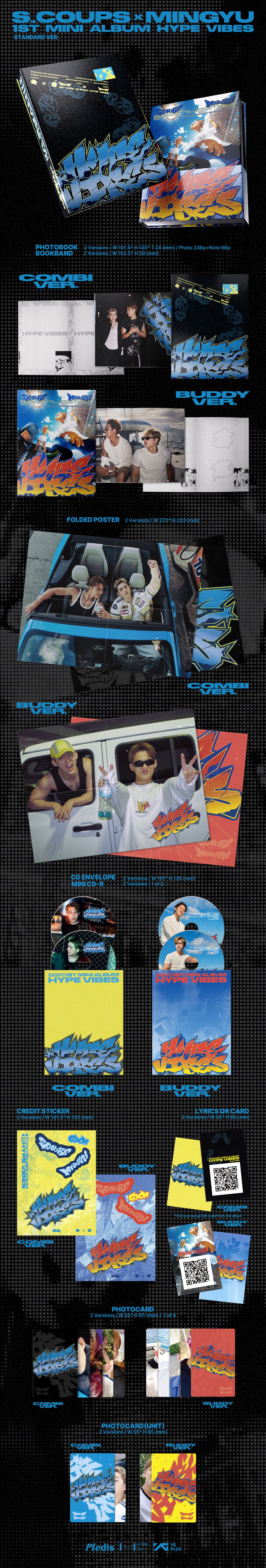 S.COUPS X MINGYU (SEVENTEEN) - 1st Mini Album : HYPE VIBES