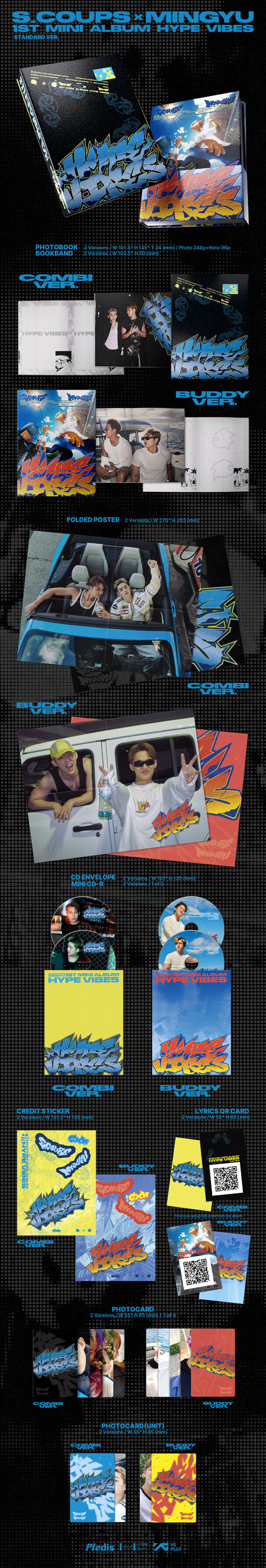 S.COUPS X MINGYU (SEVENTEEN) - 1st Mini Album : HYPE VIBES