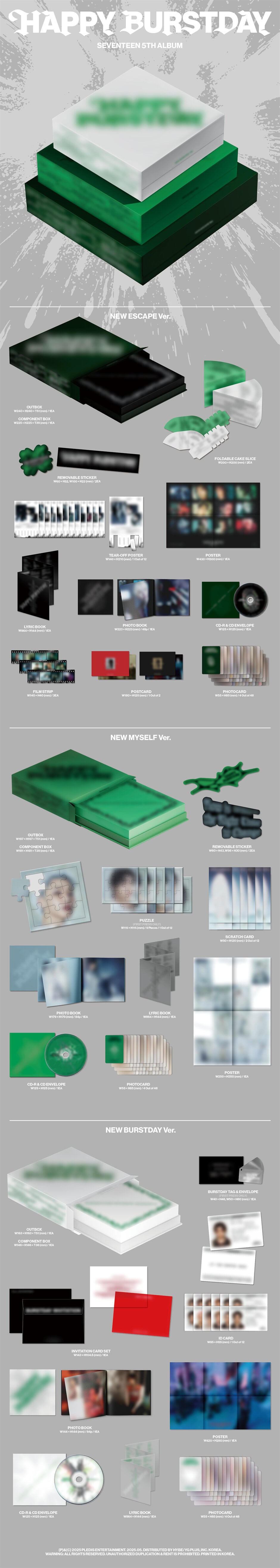 SEVENTEEN- 5th Album ‘Happy Burstday’