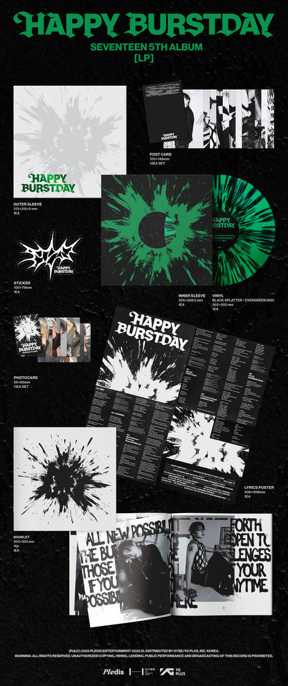SEVENTEEN - SEVENTEEN 5th Album : HAPPY BURSTDAY [Colored LP]
