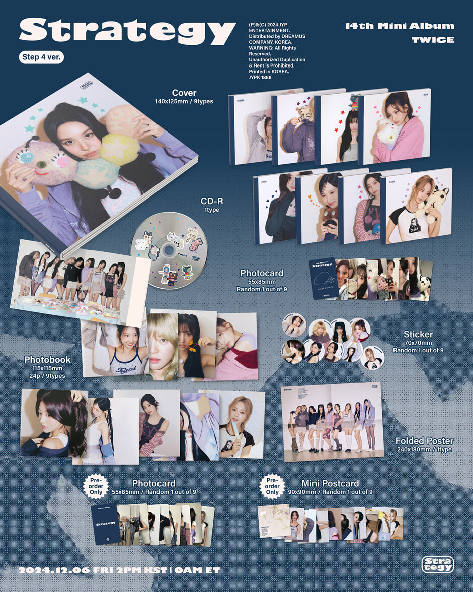 TWICE - 14th Mini Album: STRATEGY [Step 4 ver.]