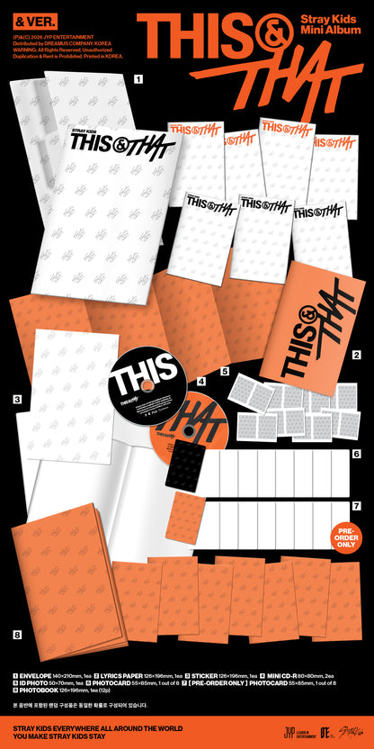 [PRE ORDER] Stray Kids THIS & THAT (& VER.) 2