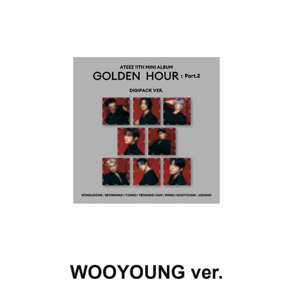 ATEEZ - 11TH MINI ALBUM [GOLDEN HOUR : PART.2] (DIGIPACK ver.) album — DIGIPACK WOOYOUNG