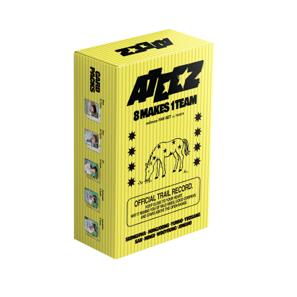 ATEEZ - MIIMCA COLLECTIBLE TRADING CARD FAN SET VER.1 & VER.2 merchandise — VER.1