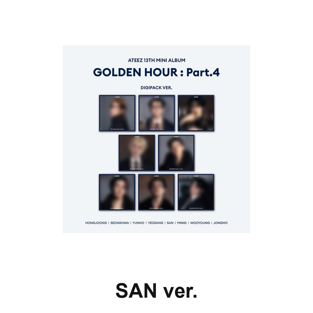 ATEEZ - 13TH MINI ALBUM [GOLDEN HOUR : PART.4] (DIGIPACK ver.) album — DIGIPACK SAN