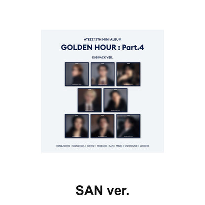 ATEEZ - 13TH MINI ALBUM [GOLDEN HOUR : PART.4] (DIGIPACK ver.) album — DIGIPACK SAN