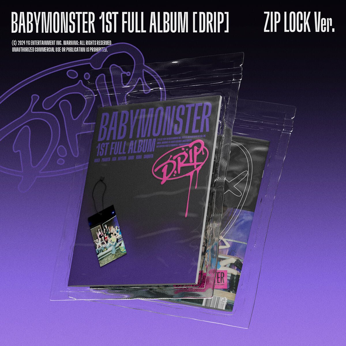 BABYMONSTER - DRIP [ZIP LOCK Ver.] album cover