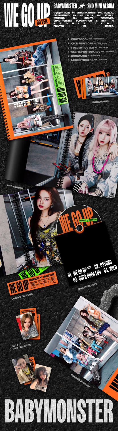 BABYMONSTER - WE GO UP [GO Ver.] album contents and details