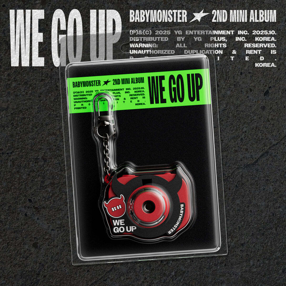 BABYMONSTER - WE GO UP [MINI BEAM KEYRING Ver.] album cover