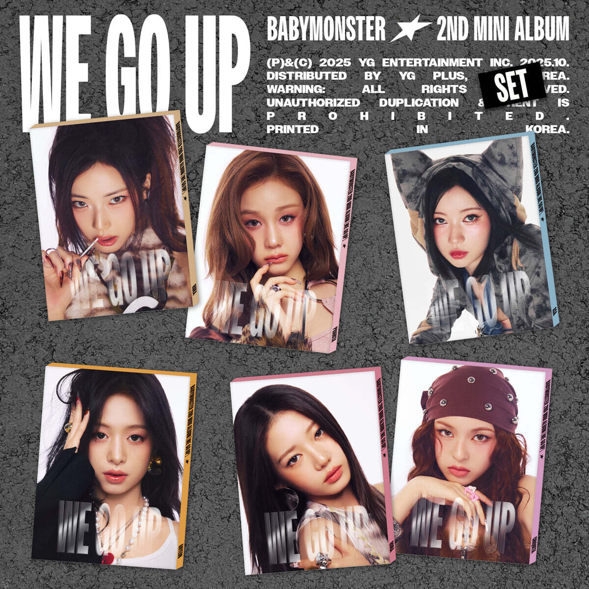 BABYMONSTER - WE GO UP [PATTERN Ver.] album cover