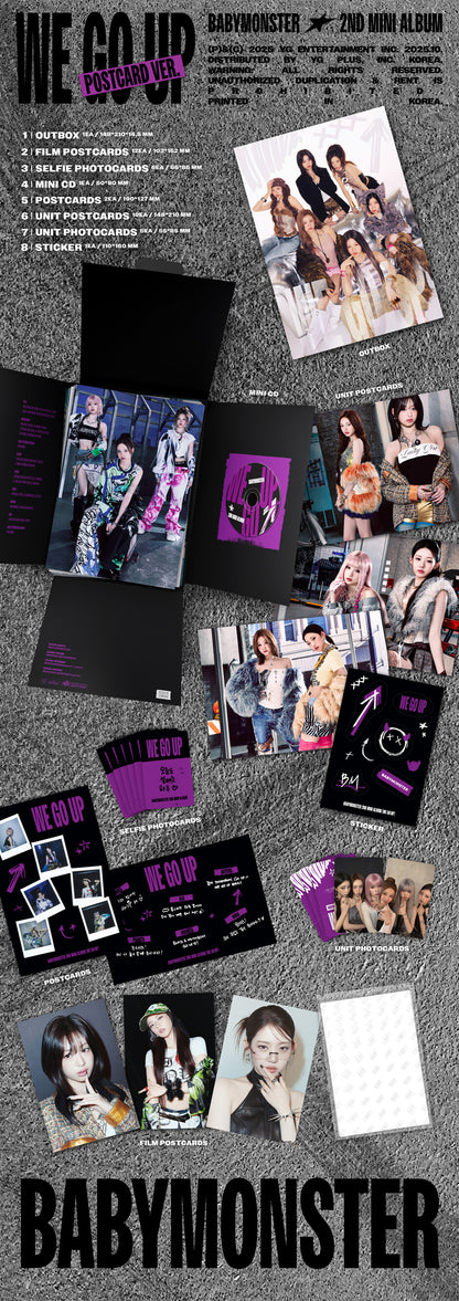 BABYMONSTER - WE GO UP [POSTCARD Ver.] album contents and details