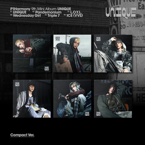 P1HARMONY - 9TH MINI ALBUM [UNIQUE] (COMPACT ver.) album