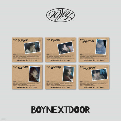 BOYNEXTDOOR - 1st EP 'WHY' [LETTER ver.] album cover
