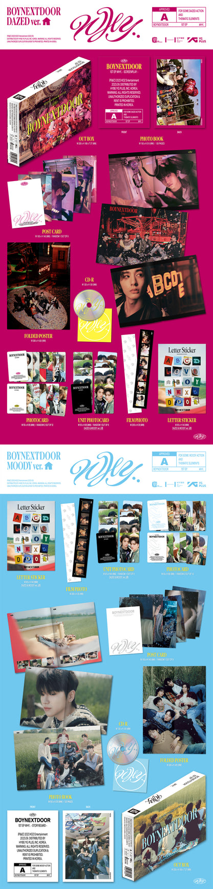BOYNEXTDOOR - 1st EP 'WHY' album contents and details