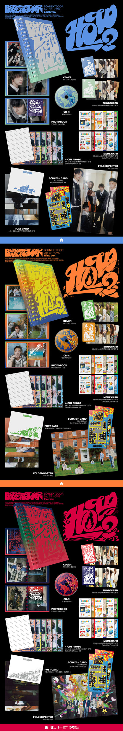 BOYNEXTDOOR - 2nd EP 'HOW?' album contents and details