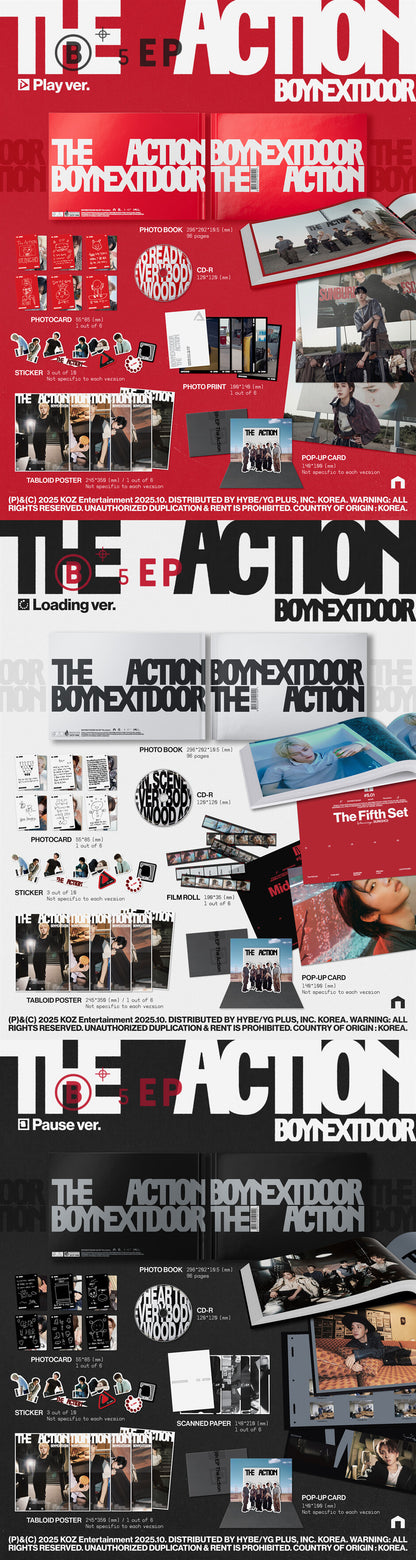 BOYNEXTDOOR - 5th EP 'The Action' album contents and details