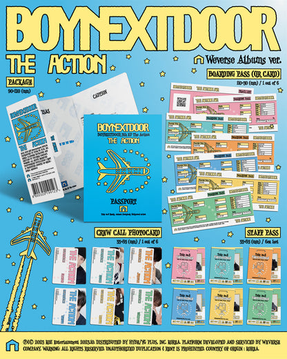 BOYNEXTDOOR - 5th EP 'The Action' [Weverse Albums ver.] album contents and details