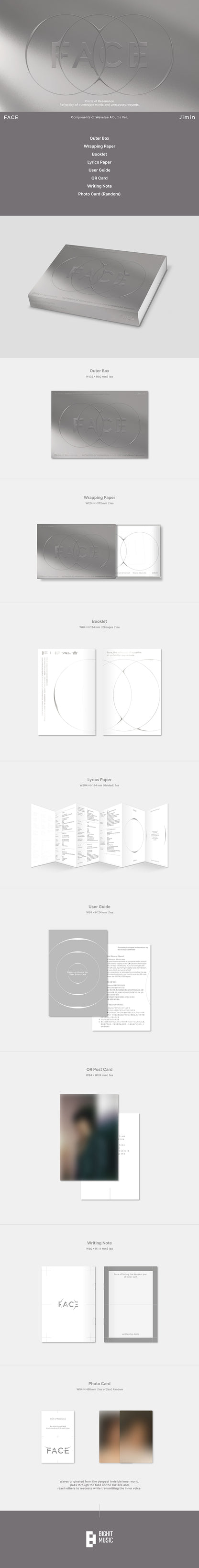 BTS - FACE [Weverse Albums ver.] album contents and details