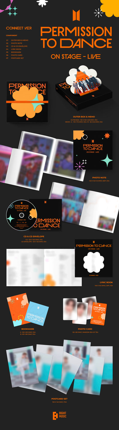 BTS - PERMISSION TO DANCE ON STAGE LIVE album contents and details