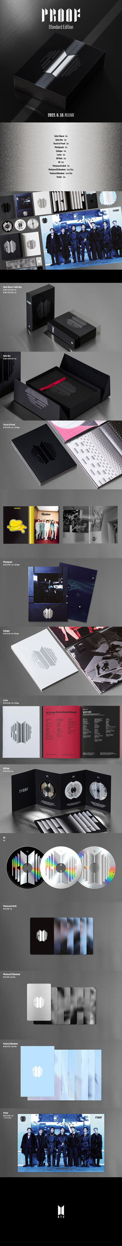 BTS - Proof (Standard Edition) album contents and details