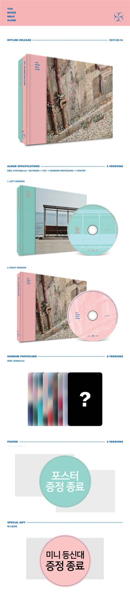 BTS - You Never Walk Alone album contents and details