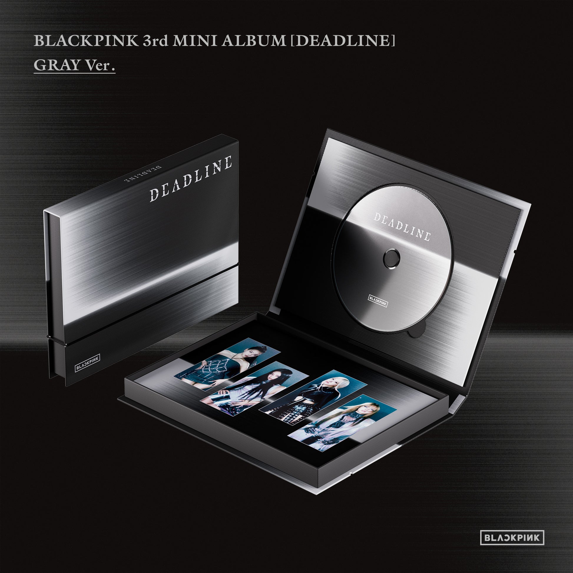 [READY STOCK] BLACKPINK 3rd MINI ALBUM [DEADLINE] GRAY Ver. 2