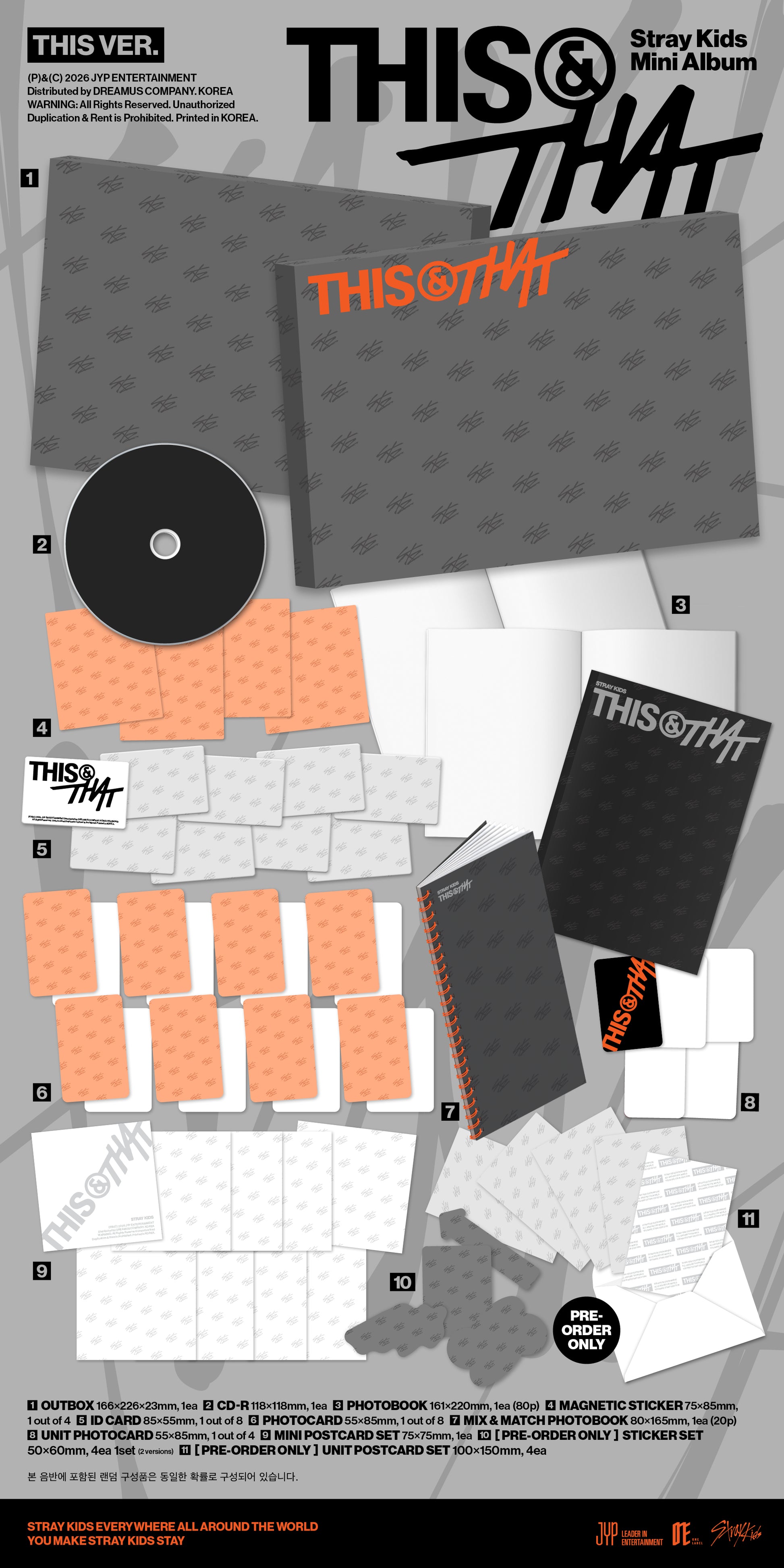 [PRE ORDER] Stray Kids THIS & THAT (THIS VER., THAT VER.)(/2) 2