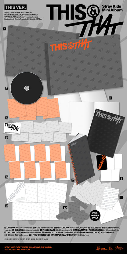 [PRE ORDER] Stray Kids THIS & THAT (THIS VER., THAT VER.)(/2) 2