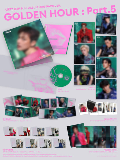 [READY STOCK] ATEEZ GOLDEN HOUR : Part.5 (DIGIPACK VER.) 2